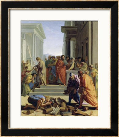 Saint Paul Preaching In Ephesus by Eustache Le Sueur Pricing Limited Edition Print image