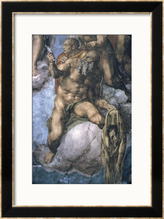 Saint Bartholomew With His Flayed Skin by Michelangelo Buonarroti Pricing Limited Edition Print image