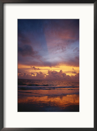 A Multi-Hued Sunset Over Marco Island, Florida by Raul Touzon Pricing Limited Edition Print image