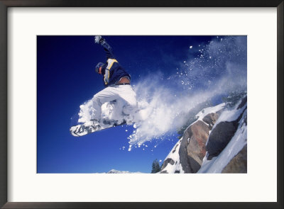 Man Snowboarding, Mammoth Mountain, Ca by Doug Mazell Pricing Limited Edition Print image