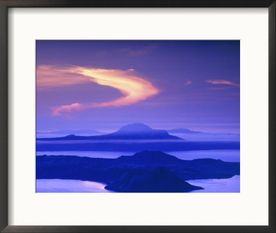Dawn Sky Over Taal Lake, Home Of Taal Volcano, Lake Taal, Batangas, Philippines by John Pennock Pricing Limited Edition Print image