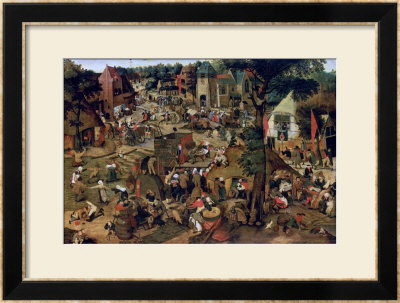 Fair With A Theatrical Performance, 1562 by Pieter Brueghel The Younger Pricing Limited Edition Print image