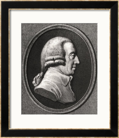 Portrait From A Medallion Of Adam Smith (1723-90) by William Holl The Younger Pricing Limited Edition Print image