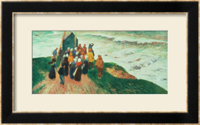 Waiting For The Return Of The Fishermen In Brittany, 1894 by Henry Moret Pricing Limited Edition Print image