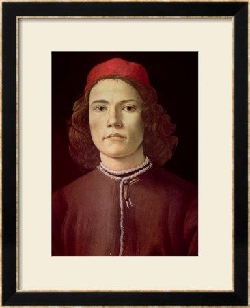 Portrait Of A Young Man, Circa 1480-85 by Sandro Botticelli Pricing Limited Edition Print image