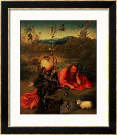 St. John The Baptist In Meditation by Hieronymus Bosch Pricing Limited Edition Print image