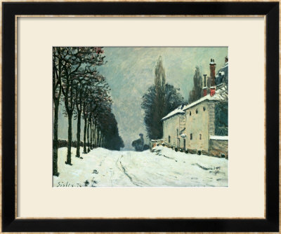 La Route De Louveciennes, Hiver, 1874 by Alfred Sisley Pricing Limited Edition Print image
