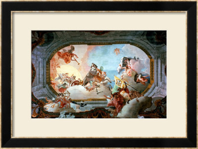 Allegory Of Marriage Of Rezzonico To Savorgnan by Giovanni Battista Tiepolo Pricing Limited Edition Print image
