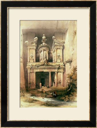 Petra, March 7Th 1839, Plate 92 From Volume Iii Of The Holy Land by David Roberts Pricing Limited Edition Print image