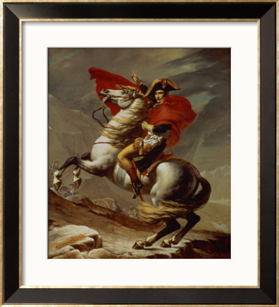 Napoleon Crossing The Alps by Jacques-Louis David Pricing Limited Edition Print image