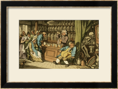 I Have A Secret Art To Cure/Each Malady Which Men Endure, From The English Dance Of Death by Thomas Rowlandson Pricing Limited Edition Print image