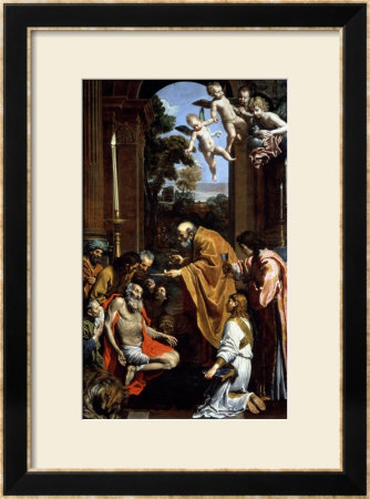 The Last Sacrament Of St. Jerome, 1614 by Domenichino Pricing Limited Edition Print image