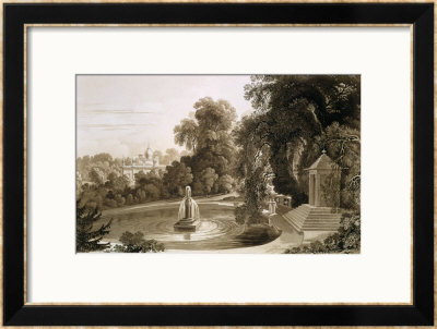 View Of The Temple Of Suryah And The Fountain Of Mahah Doo by John Martin Pricing Limited Edition Print image
