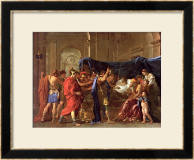 The Death Of Germanicus, 1627 by Nicolas Poussin Pricing Limited Edition Print image