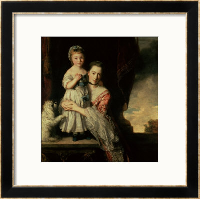 Georgiana, Countess Spencer With Lady Georgiana Spencer, 1759-61 by Joshua Reynolds Pricing Limited Edition Print image