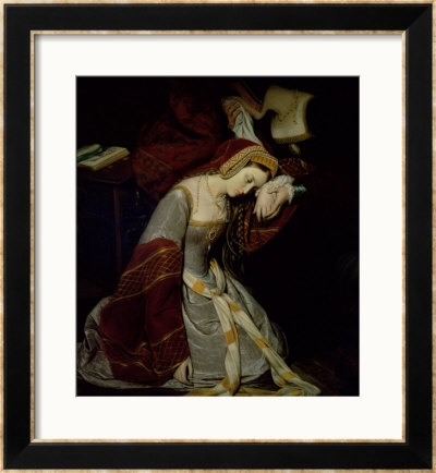 Anne Boleyn (1507-36) In The Tower, Detail, 1835 by Edouard Cibot Pricing Limited Edition Print image