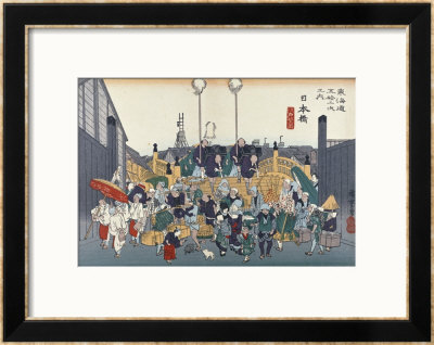 Daimyo's Cortege Nihonbashi by Ando Hiroshige Pricing Limited Edition Print image