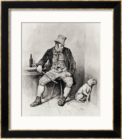 Bill Sikes And His Dog, From Charles Dickens: A Gossip About His Life by Frederick Barnard Pricing Limited Edition Print image