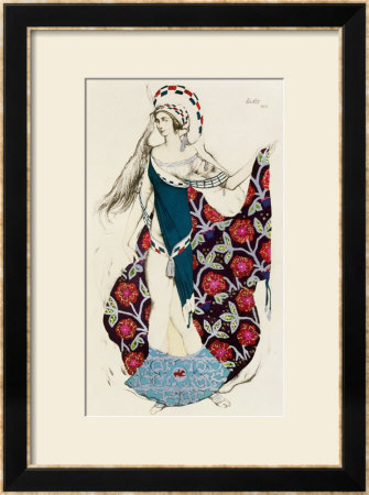 Costume Design For A Woman, From Judith, 1922 by Leon Bakst Pricing Limited Edition Print image