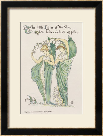 Lilies Of The Vale, From Flora's Feast, 1901 by Walter Crane Pricing Limited Edition Print image