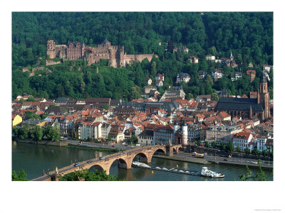 Aerial View Of Heidelburg, Germany by Peter Adams Pricing Limited Edition Print image