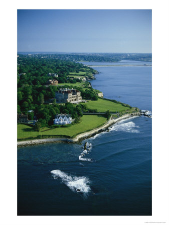 Aerial Of The Breakers, A Mansion Built For Cornelius Vanderbilt By Richard Morris Hunt In 1895 by Ira Block Pricing Limited Edition Print image