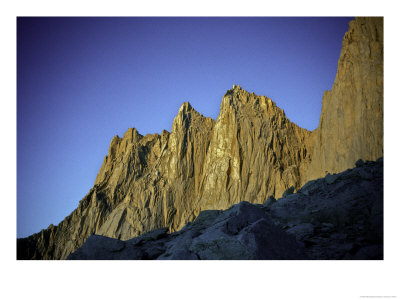 Mt. Whitney Infront Of Bright Blue Sky In California, Usa by Michael Brown Pricing Limited Edition Print image