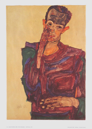 Self-Porttrait, 1910 by Egon Schiele Pricing Limited Edition Print image