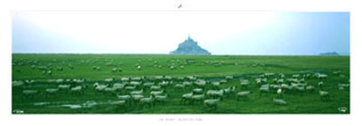 Les Pres Sales Du Mont Saint-Michel by Philip Plisson Pricing Limited Edition Print image