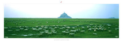 Les Pres Sales Du Mont Saint-Michel by Philip Plisson Pricing Limited Edition Print image