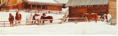 Wyoming Winter Morning by Rogue Simpson Pricing Limited Edition Print image