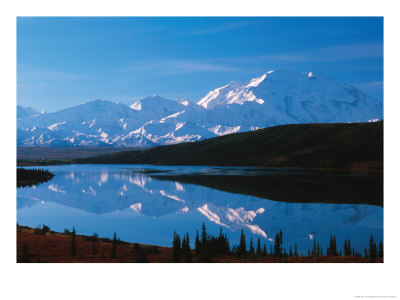 Mt. Mckinley Reflecting In Wonder Lake, Denali National Park, Alaska, Usa by Dee Ann Pederson Pricing Limited Edition Print image