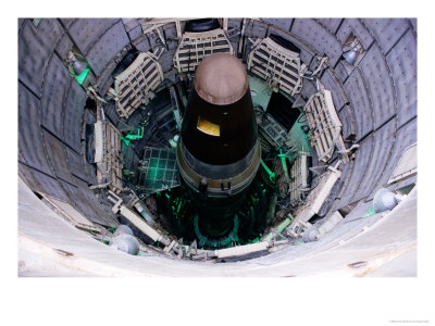 Overhead Of Missile In Silo, Titan Missile Museum, Green Valley, Tucson, U.S.A. by James Marshall Pricing Limited Edition Print image