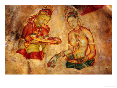 Sigiriya Damsel Frescoes, Sigiriya, Sri Lanka by Richard I'anson Pricing Limited Edition Print image