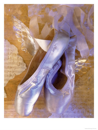 Ballet Slippers Over Wings And Music Sheet by Eric Kamp Pricing Limited Edition Print image