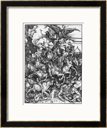 The Four Horsemen Of The Apocalypse by Albrecht Durer Pricing Limited Edition Print image