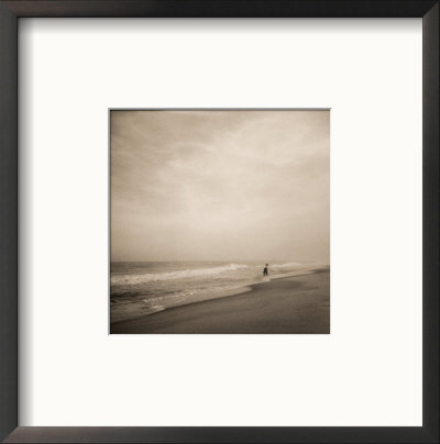 Fisherman On The Beach In Long Island, Ny by John Glembin Pricing Limited Edition Print image