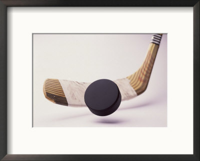 Hockey Stick And Puck by Chuck Carlton Pricing Limited Edition Print image