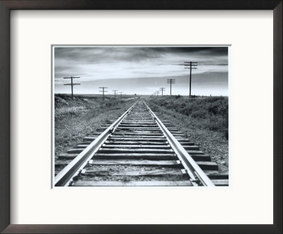 Empty Railroad Tracks by Ewing Galloway Pricing Limited Edition Print image