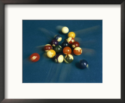 Cue Ball Hitting Pool Balls by Rick Souders Pricing Limited Edition Print image