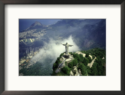 Christ Statue, Rio De Janeiro, Brazil by Bill Bachmann Pricing Limited Edition Print image