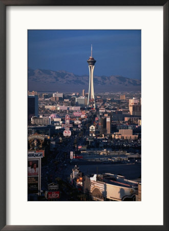 Las Vegas Strip With Mountains by Stewart Cohen Pricing Limited Edition Print image