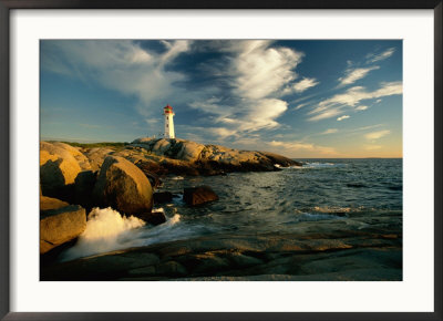 Scenic View Of The Rocky Coastline Near Peggys Cove by James P. Blair Pricing Limited Edition Print image