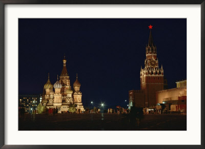 Red Square At Night by Dean Conger Pricing Limited Edition Print image