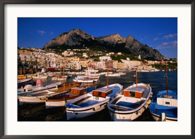 Boats In Marina Grande, Capri, Italy by Stephen Saks Pricing Limited Edition Print image