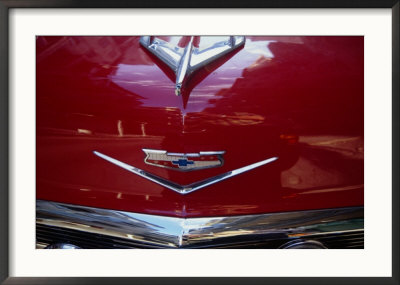 Bonnet Of 1956 Chevrolet, Aleppo, Halab, Syria by Tony Wheeler Pricing Limited Edition Print image