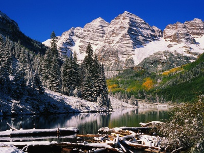 Maroon Lake And Maroon Bells by Anne W. Krause Pricing Limited Edition Print image