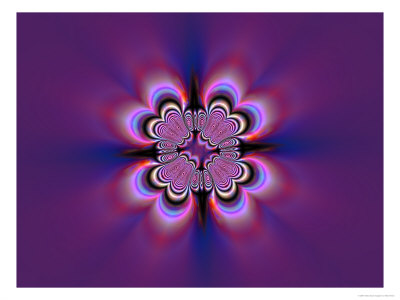 Abstract Pattern On Purple Background by Albert Klein Pricing Limited Edition Print image