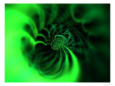 Abstract Green Design by Albert Klein Pricing Limited Edition Print image