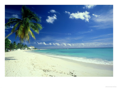 Beach Scene, Barbados by Mike England Pricing Limited Edition Print image